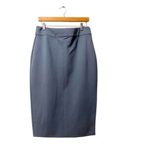 NWT Universal Standard Stormy Weather Blue Ponte Pencil Skirt Size XS